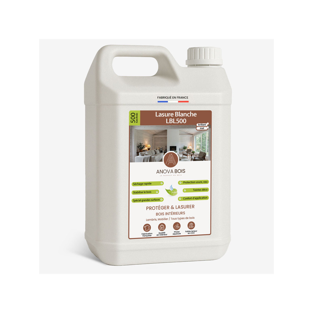 White Wood Stain for Interior Wood – LBL500