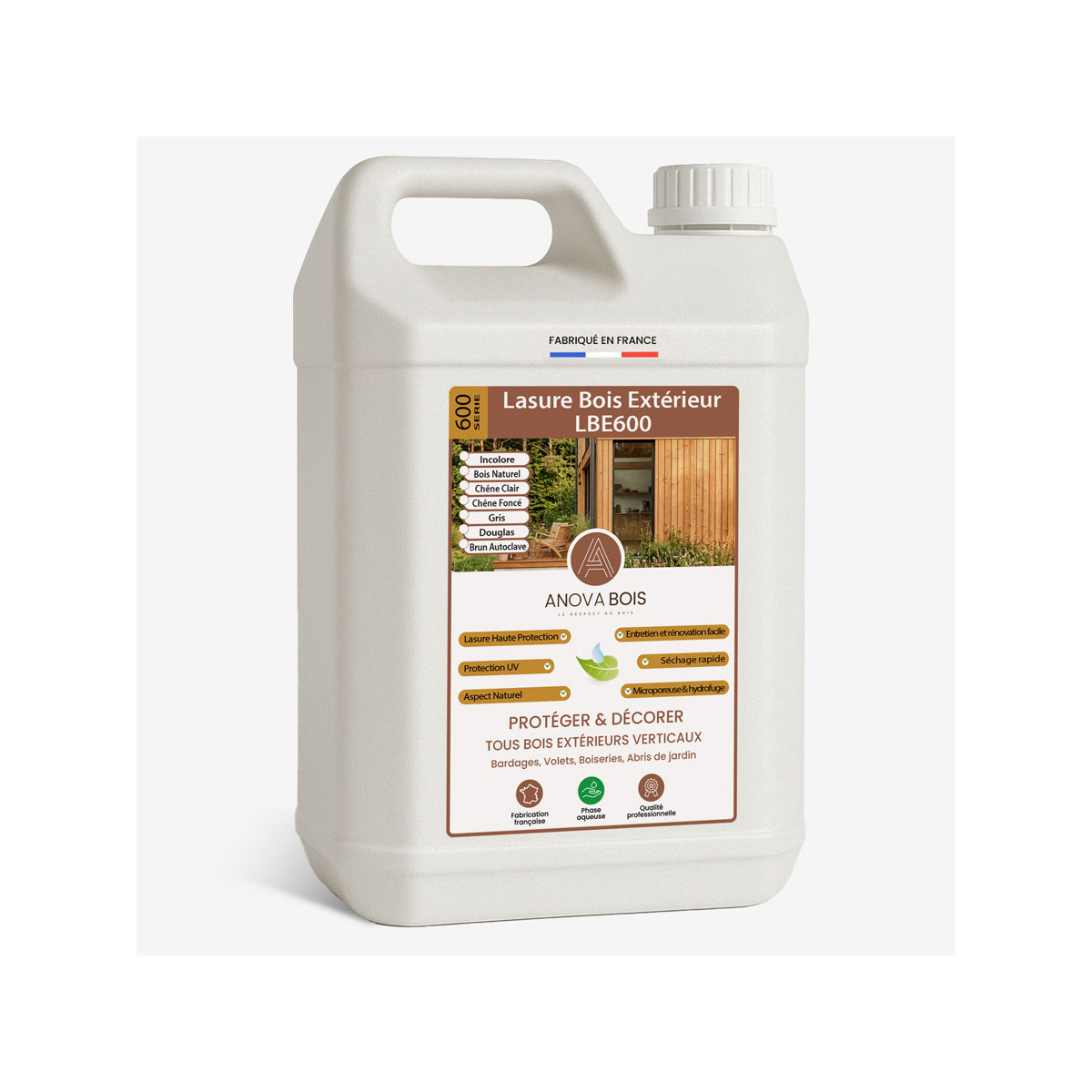 Lasure Bois Extérieur Haute Protection LBE600