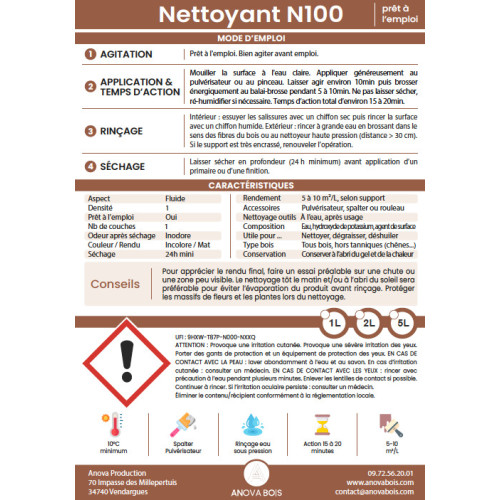 Nettoyant pour Terrasse en Bois